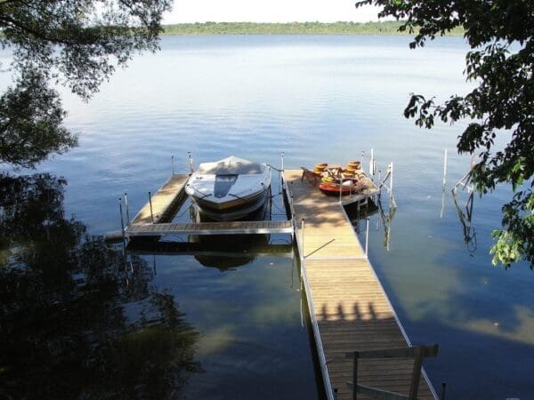 dock 4' x 15' wood decking