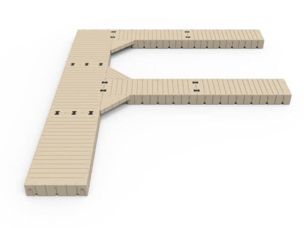 F-Shape dock, 30' Long x 25' Wide